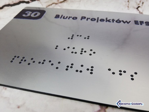  Tabliczki z alfabetem Brailla na drzwi lub ścianę 15x10cm TDN-004