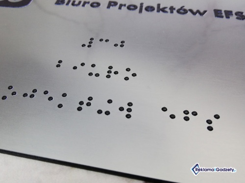  Tabliczki z alfabetem Brailla na drzwi lub ścianę 15x10cm TDN-004