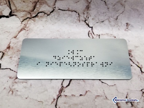 Tabliczki dla niewidomych Braille\'a 6x10cm TDN-006