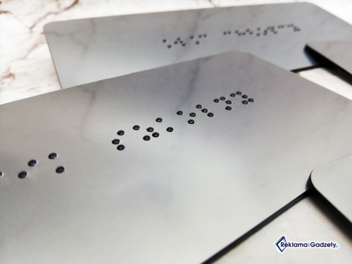 Tabliczki dla niewidomych Braille\'a 6x10cm TDN-006
